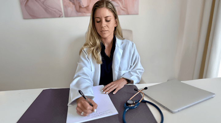 Doctor in action