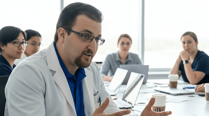 Doctor in action