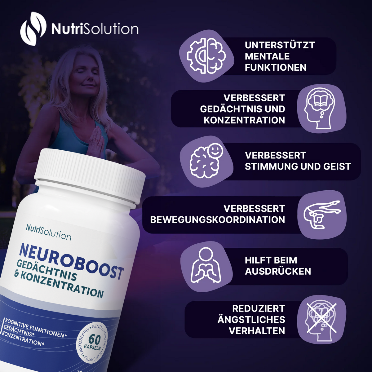 Neuroboost Neuro Boost Kognitive Unterstützung - Nutrisolution