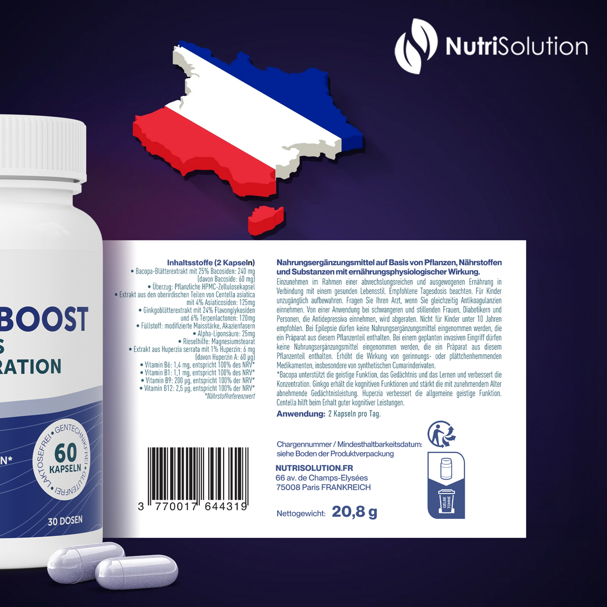Neuro Boost Kognitive Unterstützung - Nutrisolution
